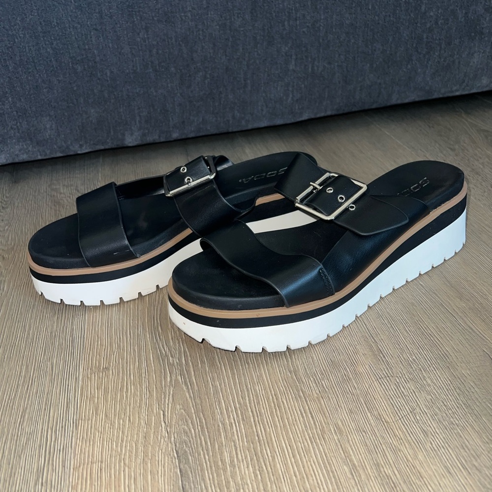 Soda Platform Sandals